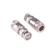 RFaha 2pcs BNC to N Coax Connector BNC Male to N type Female RF Coaxial Adapter Antenna Converter for Radio(F136-2)